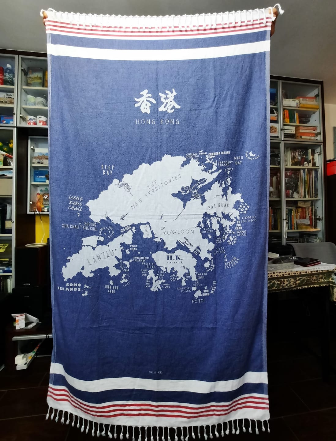 Customer photo review of Hong Kong Towel Blue
