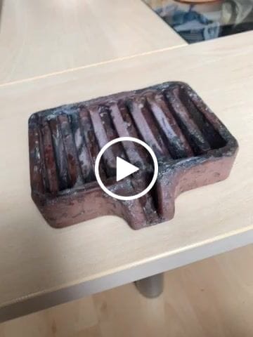 Customer video review of NEU: Handgemachte Seifenschale aus Beton