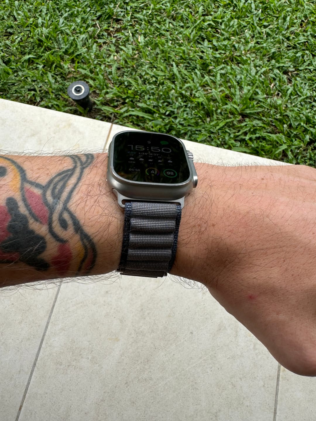 Customer photo review of Alpine Loop Apple Watch Band