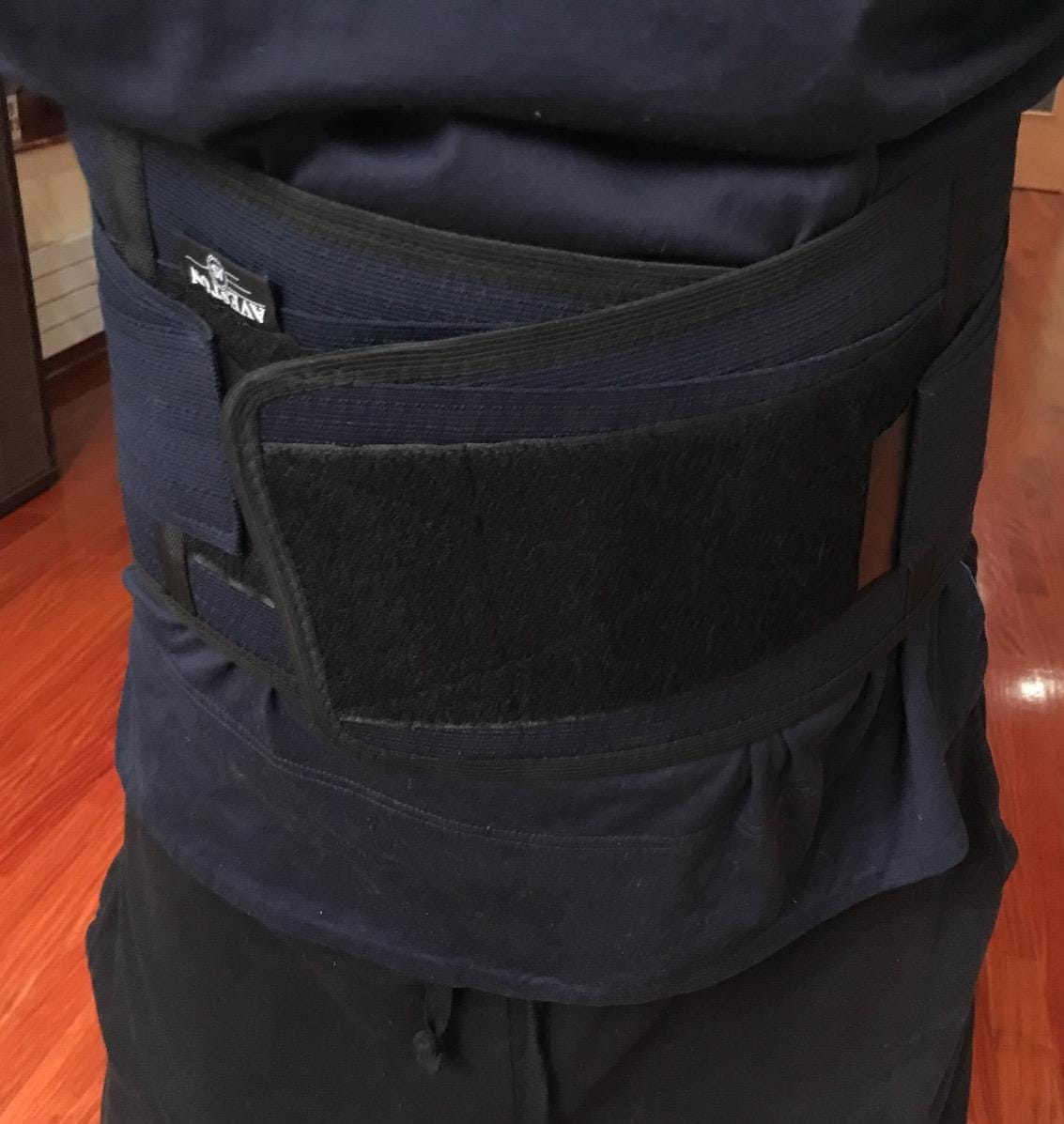 Customer photo review of AVESTON® Back Support Lower Back Brace for Back Pain Relief | Lumbar Support Belt