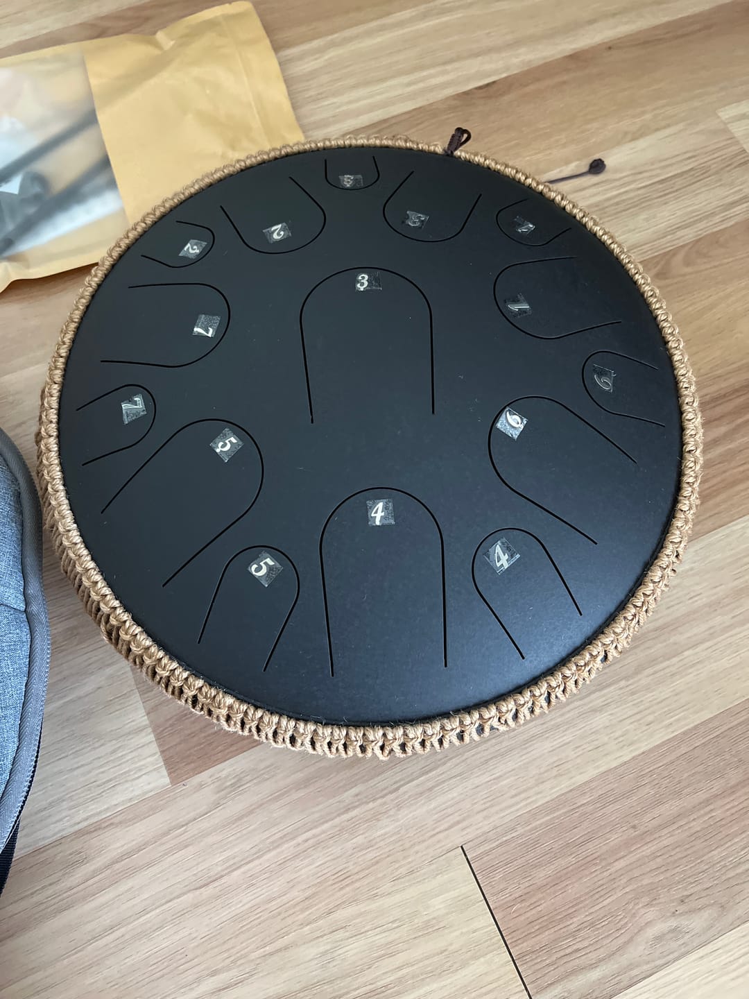 Customer photo review of Hluru Steel Tongue Drum 14" 15-Note D Major (9 Colours)
