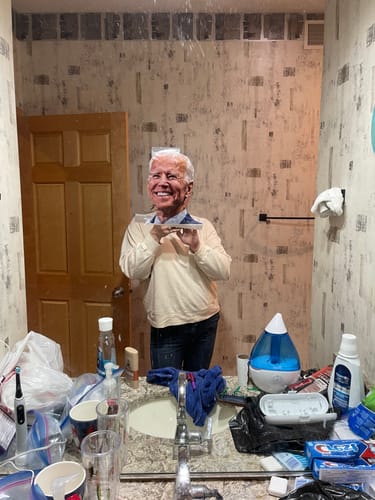 Customer photo review of Joe Biden Fan Club Prank Package