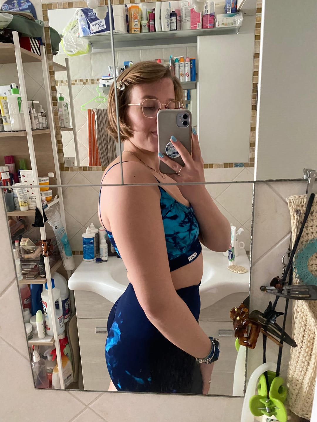 Customer photo review of Shorts Elements Acqua Turchese Blu