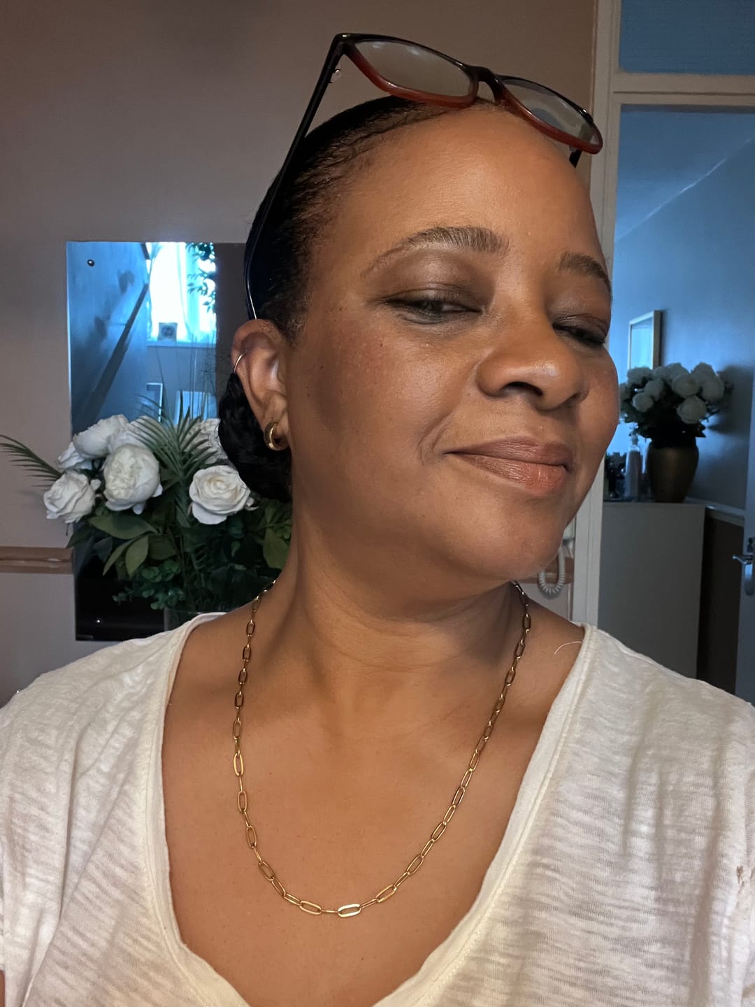 Customer photo review of Extended Paperclip Necklace