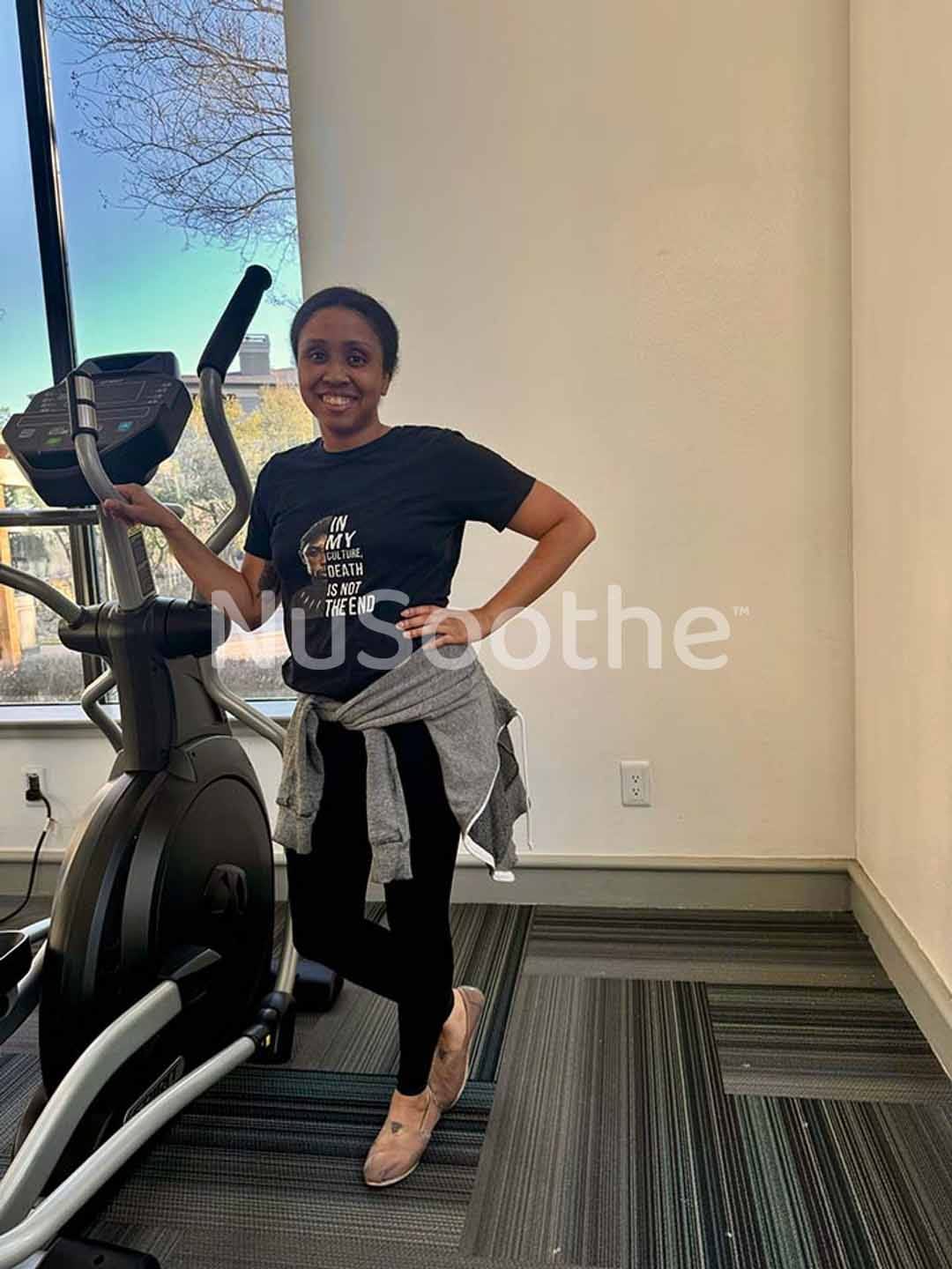 Customer photo review of NuSoothe™ High Waisted All-Day Compression Tights