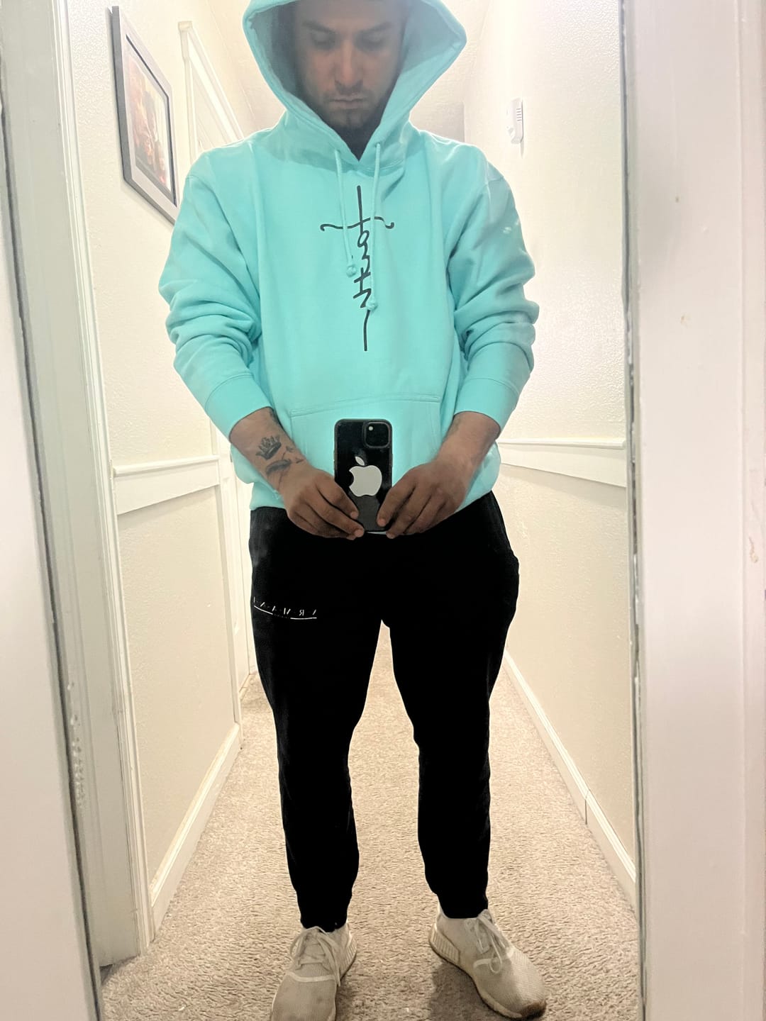 Customer photo review of Faith Cross Hoodie