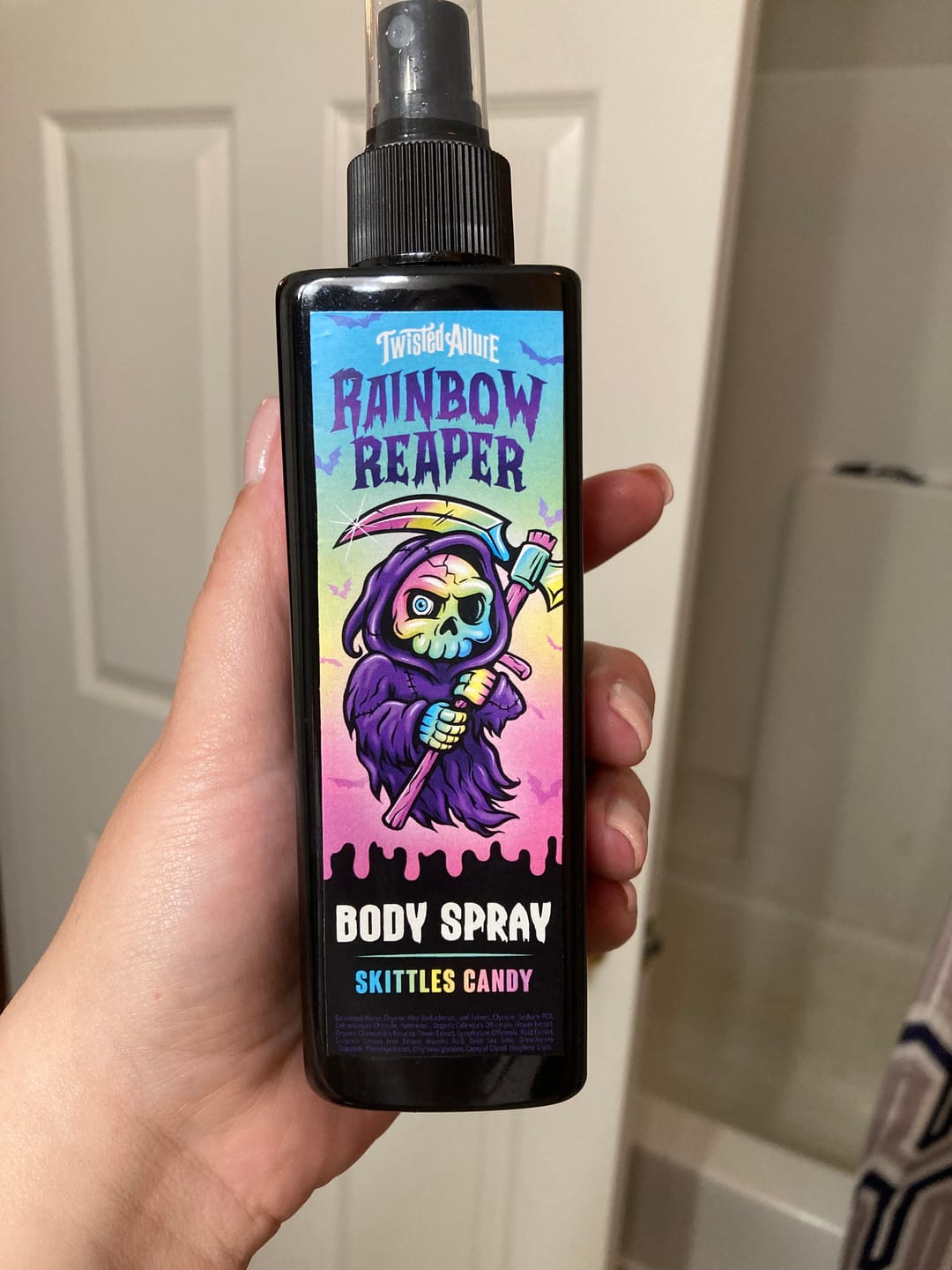 Customer photo review of Rainbow Reaper Body Spray