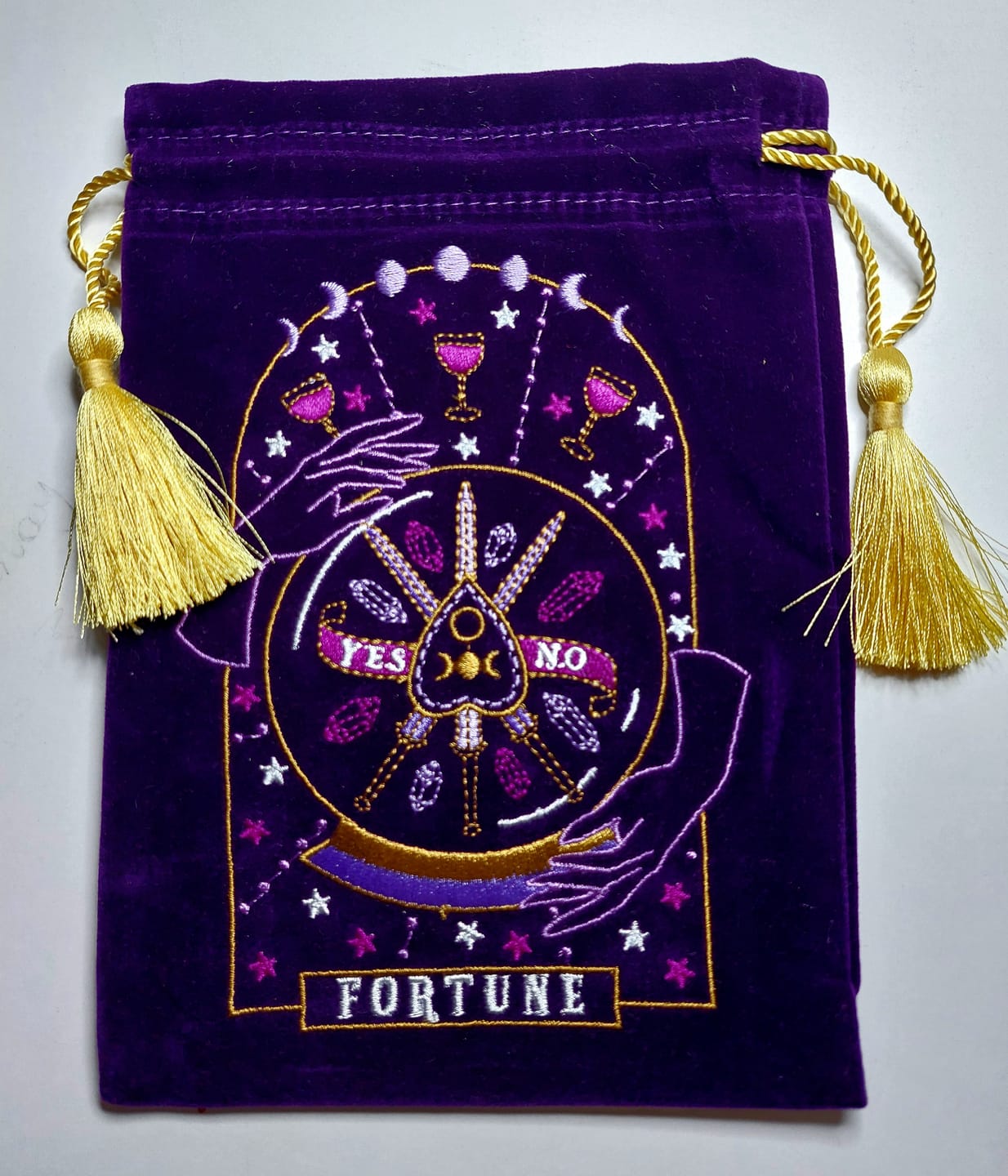 Customer photo review of Good Fortune Tarot Deck Pouch