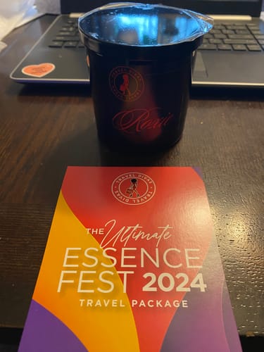 Customer photo review of Roxie Luxury Candle, Black Vessel, 11oz.