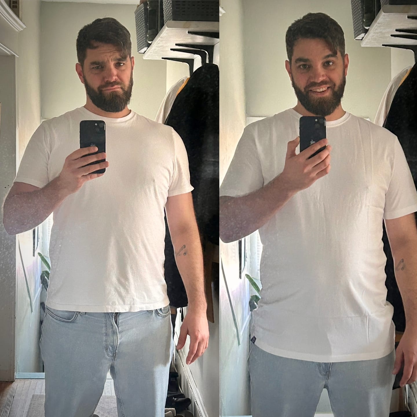 Customer photo review of Organic Tall T-shirt (Crest)