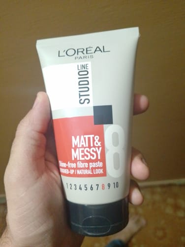 Customer photo review of Loreal Studio Line 8 Matt & Messy Tube Hair Gel 150ml