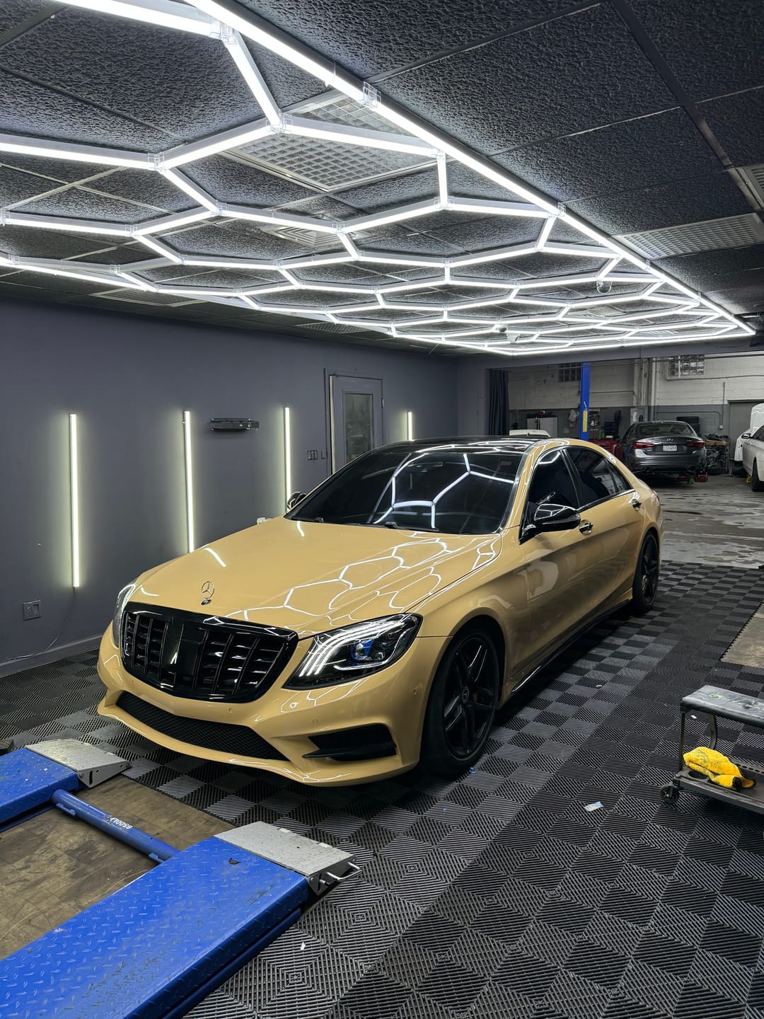 Customer photo review of High Glossy Decent Burlywood / Sand Vinyl Wrap