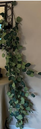 Customer photo review of Bulk 5.9 Ft Eucalyptus Garland with Berries Artificial Flowers Garland Wholesale