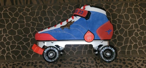 Customer photo review of MyBonts Prostar Suede Roller Skate Boots