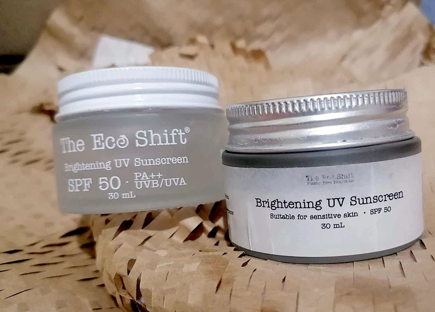 Customer photo review of Brightening UV Sunscreen & Skin Primer with SPF 50