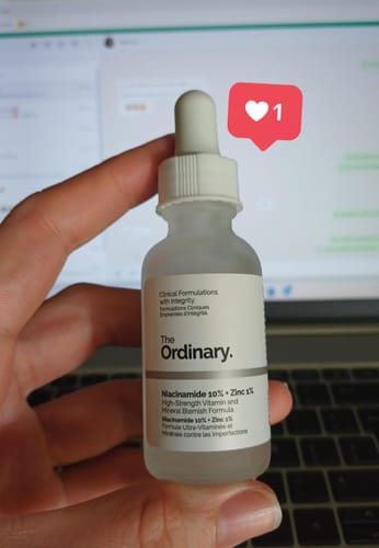 Customer photo review of Niacinamide 10% + Zinc 1% Oil Control Serum