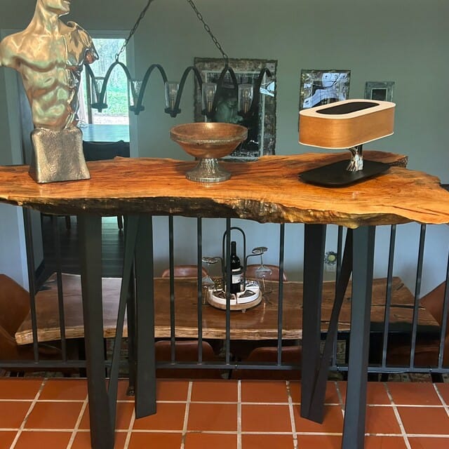 Customer photo review of Console Table Legs 28H 11W Modern Furniture steel Legs 210 Norah