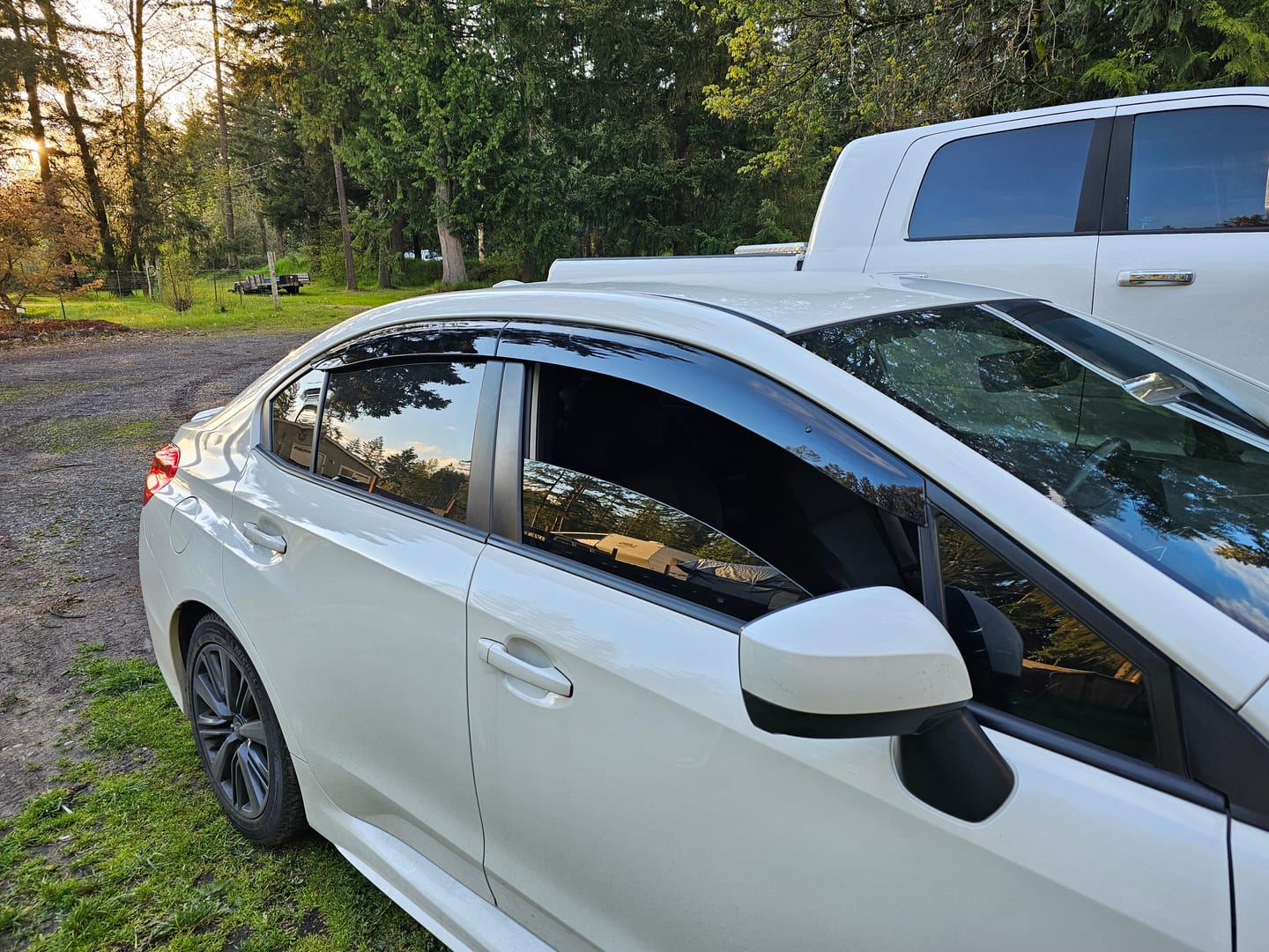 Customer photo review of 2015-21 Subaru WRX | STi Window Visors Wind Deflectors Rain Guards
