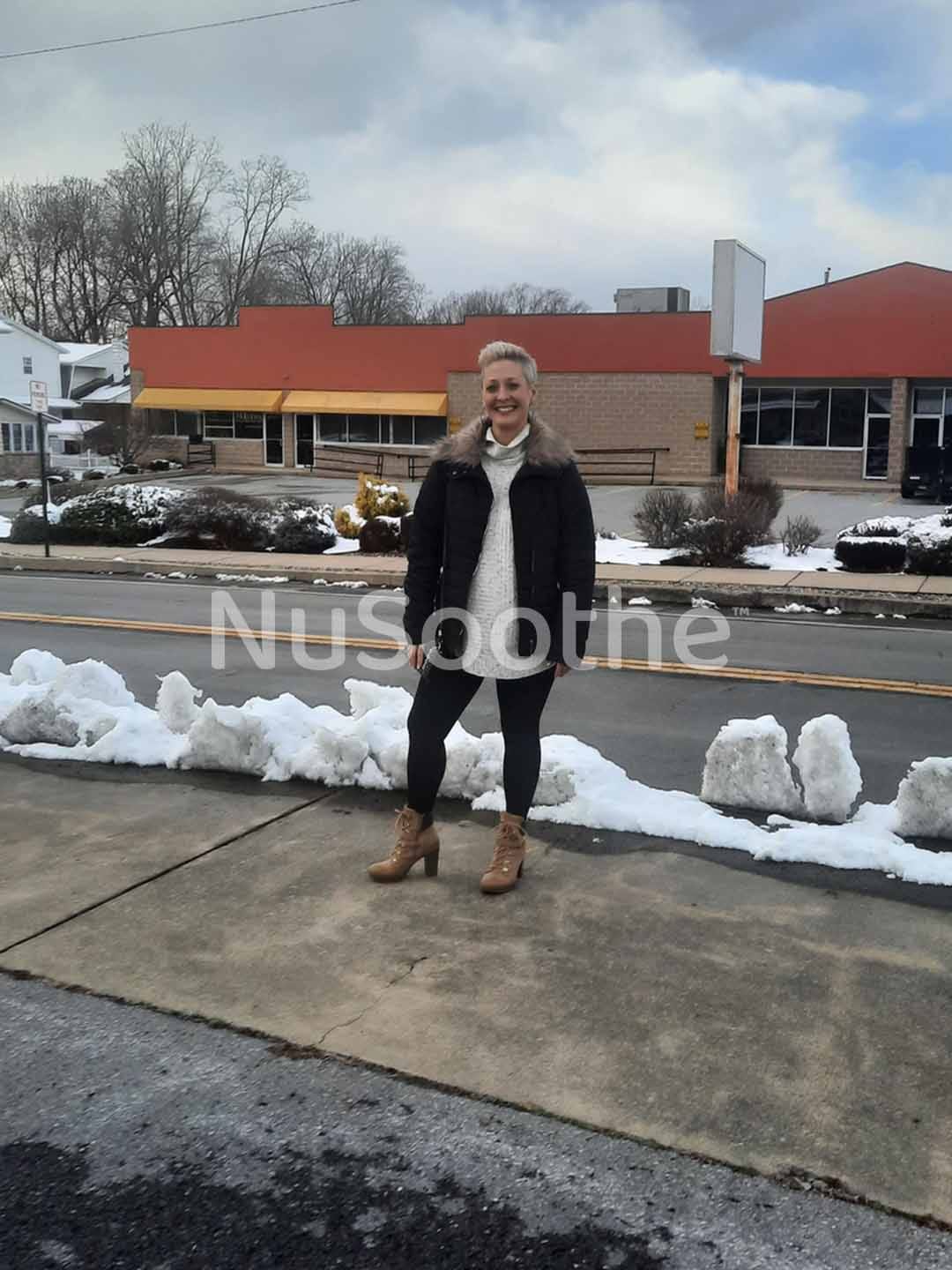 Customer photo review of NuSoothe™ High Waisted All-Day Compression Tights