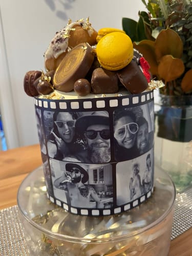 Customer photo review of Film Reel - Custom Edible Icing Image