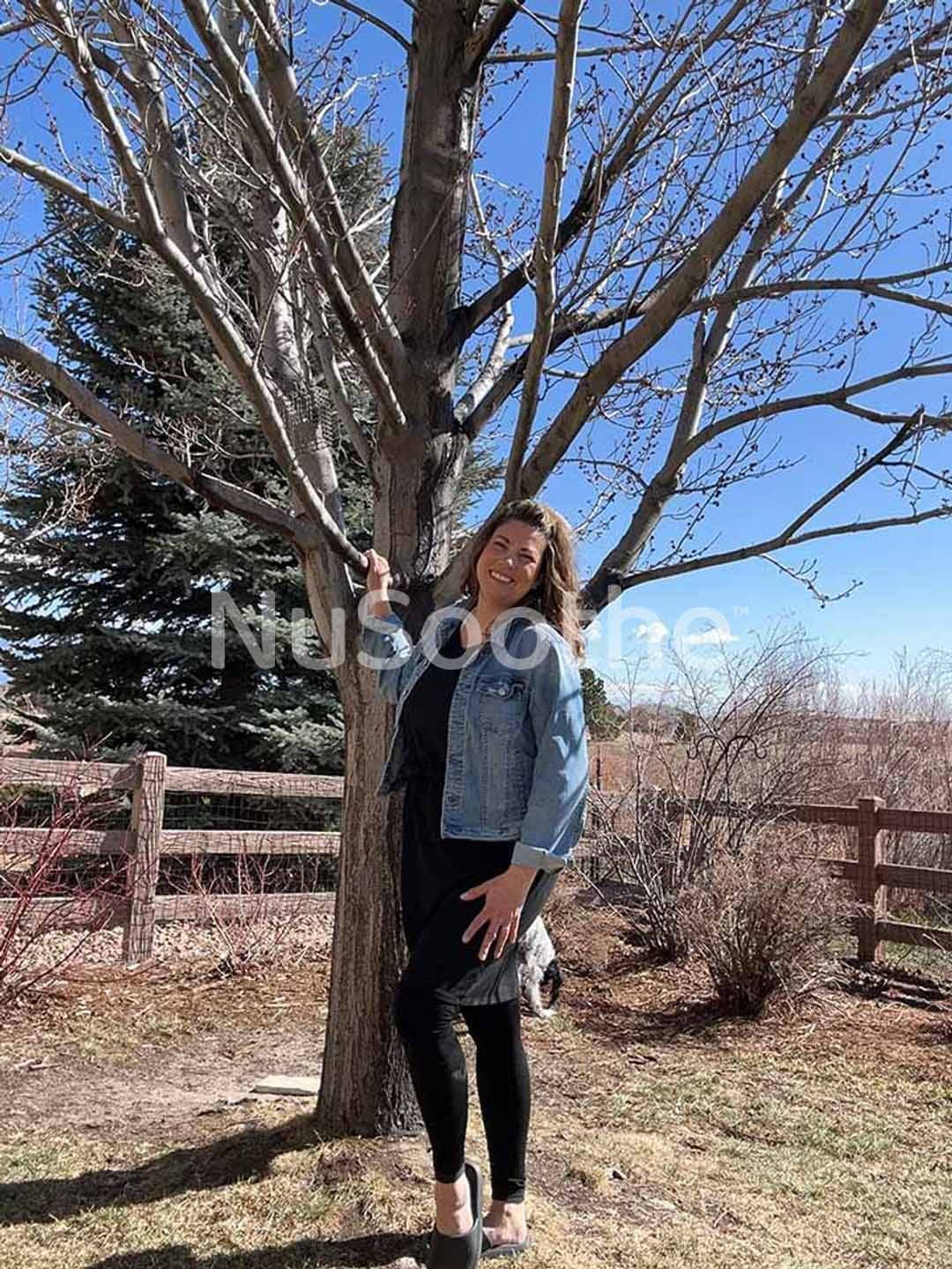 Customer photo review of NuSoothe™ High Waisted All-Day Compression Tights