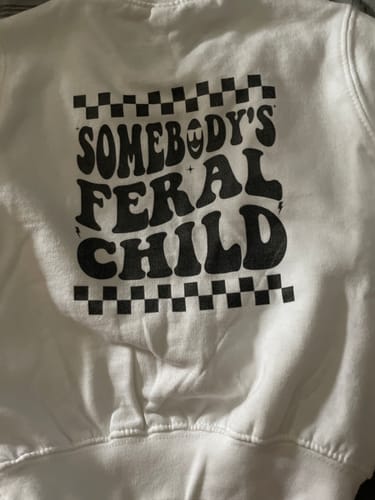 Customer photo review of Just A Feral Mama/ Feral Child Matching Mum & Kid Sweatshirts