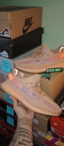 Customer photo review of Yeezy Boost 350 V2 'Clay'