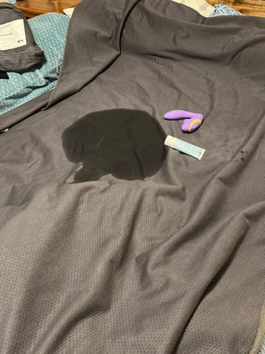 Customer photo review of Waterproof Splash Blanket™️ - Charcoal Bamboo Summer Blanket