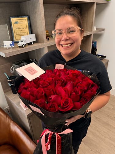 Customer photo review of Red Rose Bouquet