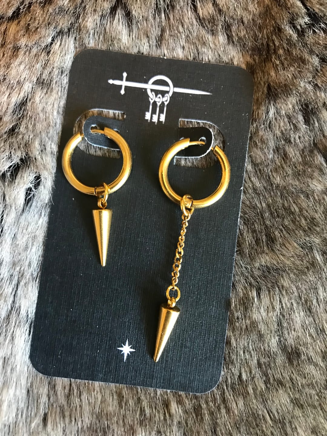Customer photo review of Build-Your-Own Hoops (Gold Plated)