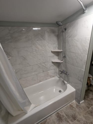 Customer photo review of Slide Bar with Shower Head Holder