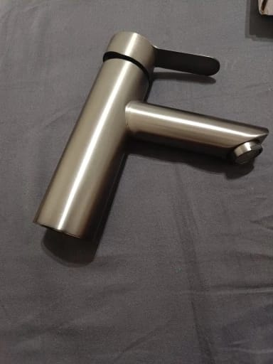 Customer photo review of Mitigeur Salle de Bain Lavabo en Acier Inoxidable