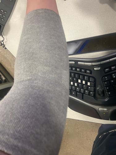 Customer photo review of Premium Bamboo Elbow Sleeve
