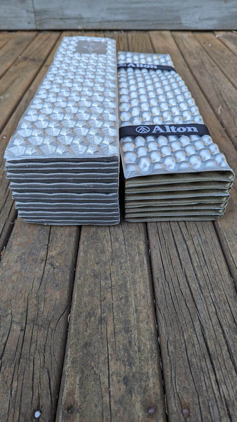 Customer photo review of Closed Cell Foam Sleeping Mat