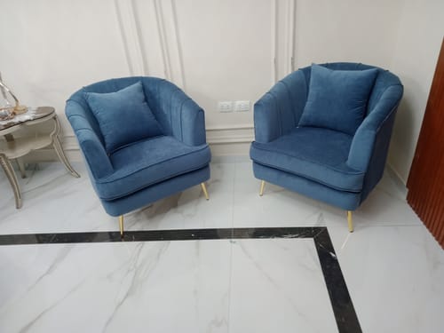 Customer photo review of طقم كرسيين فوتيه 75×75سم- SBF86