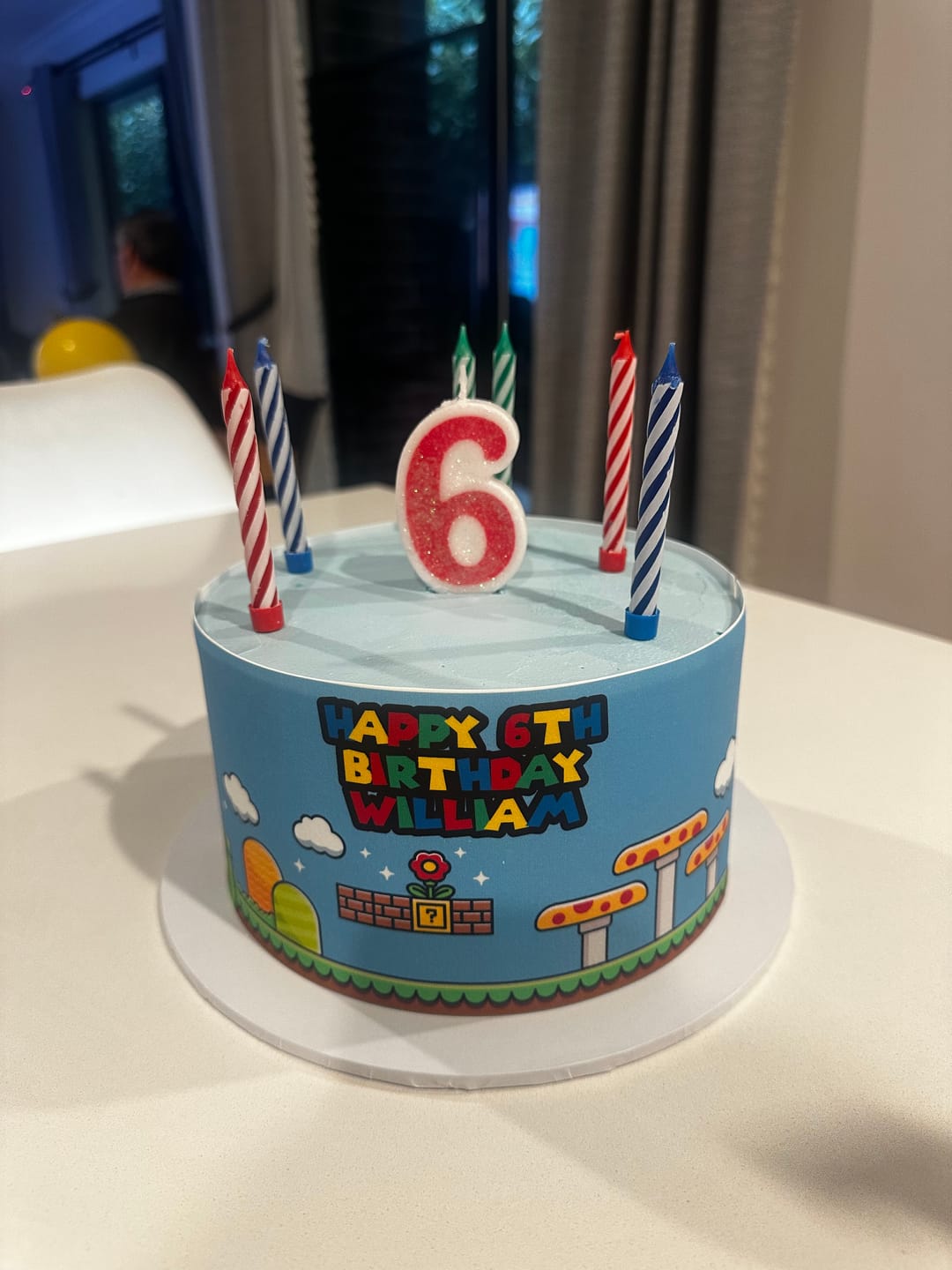 Customer photo review of Personalised Super Mario Brothers Inspired - Edible Icing Cake Wrap