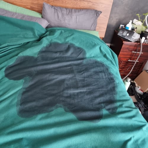 Customer photo review of Waterproof Splash Blanket™️ - Rainforest Bamboo Summer Blanket