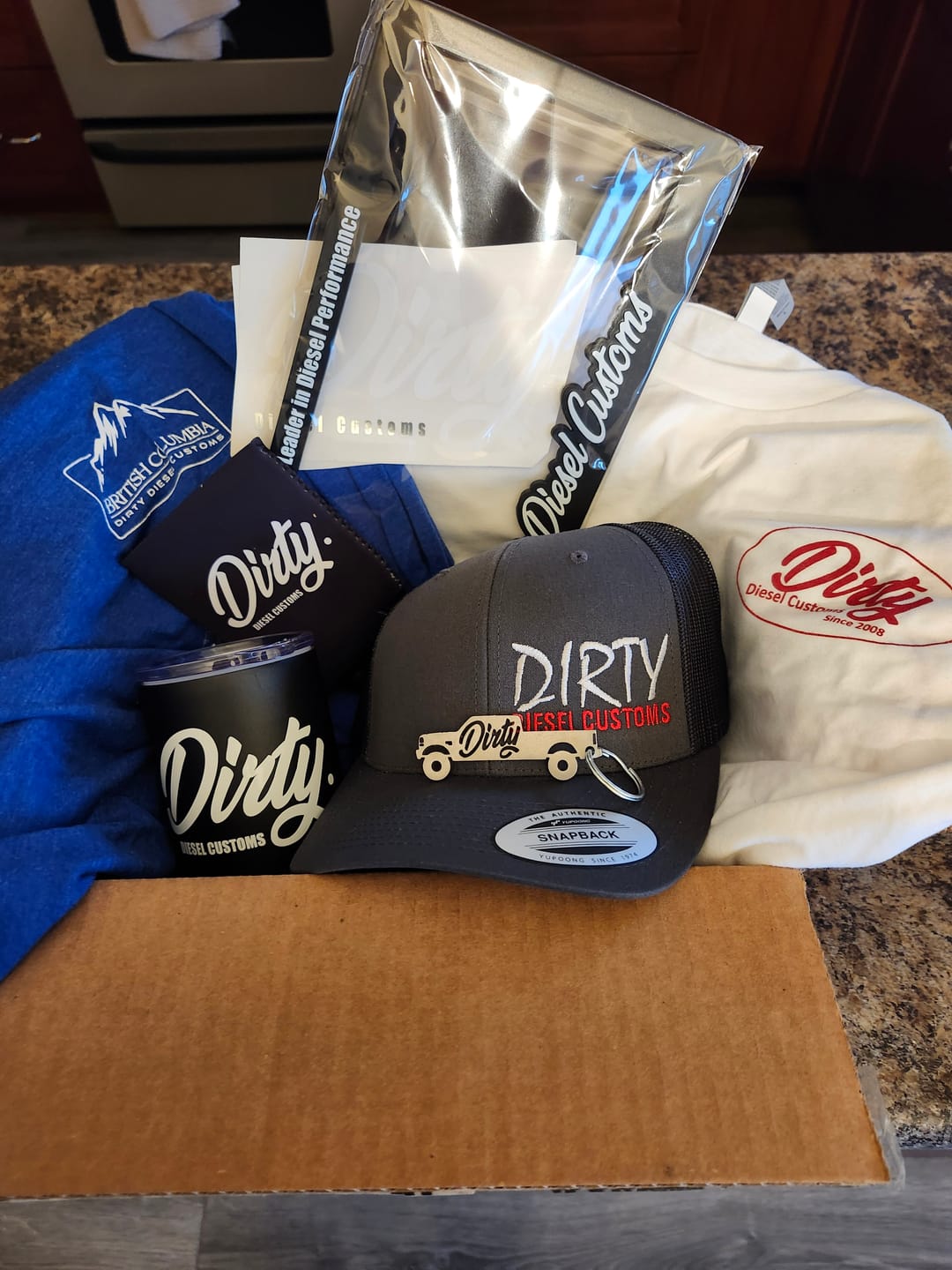 Customer photo review of Dirty Diesel Mystery Box