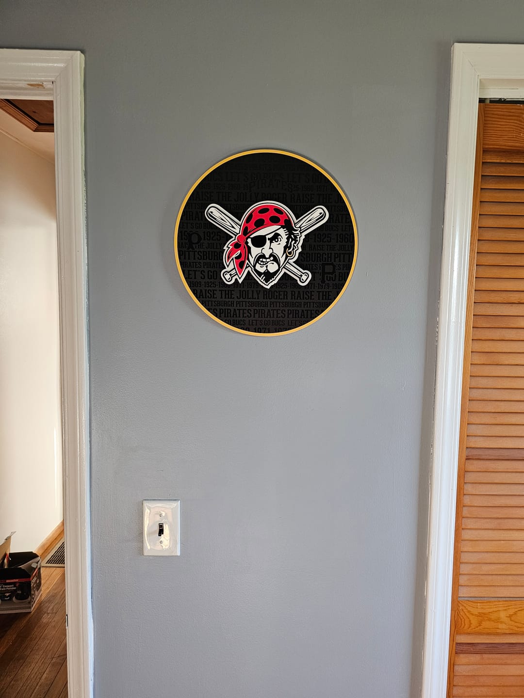 Customer photo review of Pittsburgh Pirates CRAFT SERIES 3D Embossed Metal Wall Art