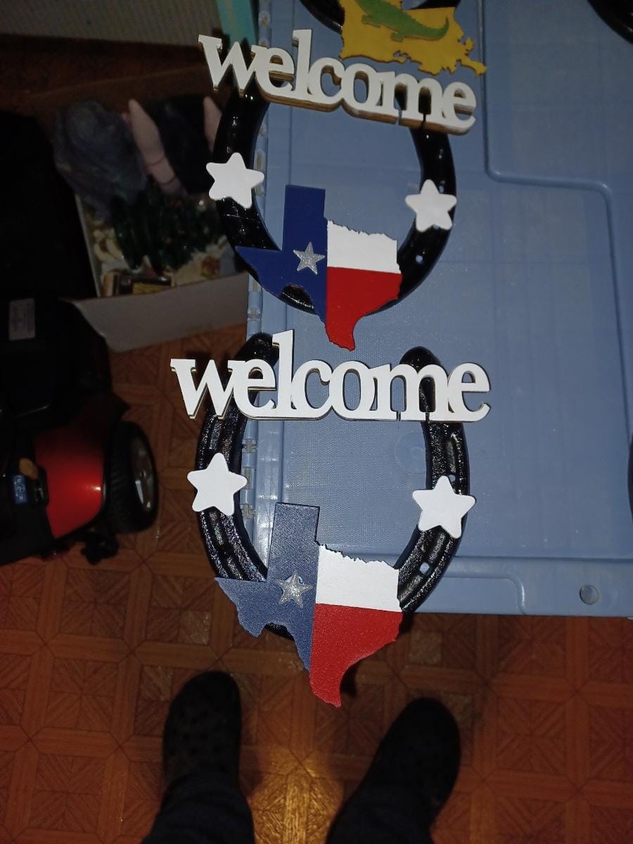 Customer photo review of Unfinished Wood Texas Shape - State - Craft - up to 24" DIY