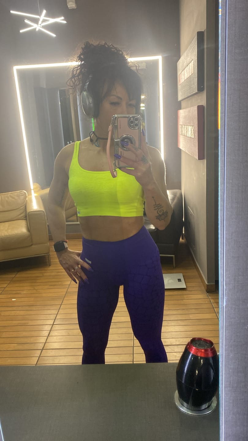 Customer photo review of Leggings All-up Cocco Viola