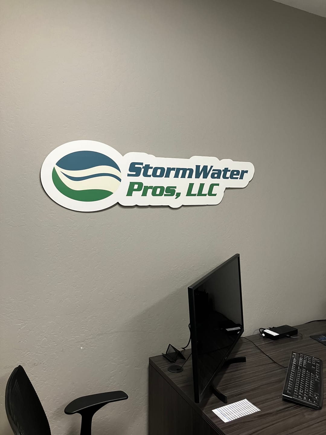 Customer photo review of Business Logo Sign