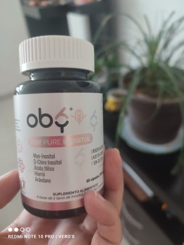 Customer photo review of OBY Pure Inositol | Myo Inositol y D-Chiro Inositol, Ácido Fólico, Hierro y Extracto Arándano