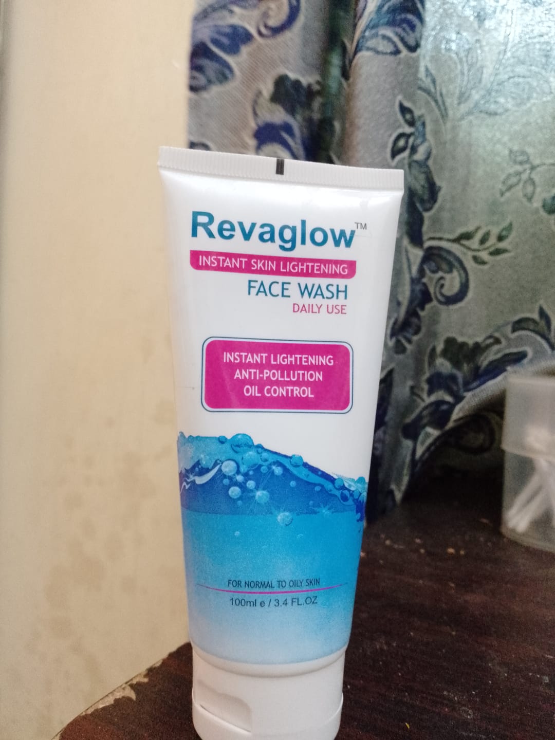 Customer photo review of Revaglow Instant Skin Lightening Face Wash