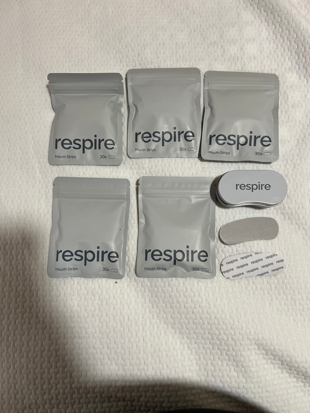 Customer photo review of Respire Sleep Strips