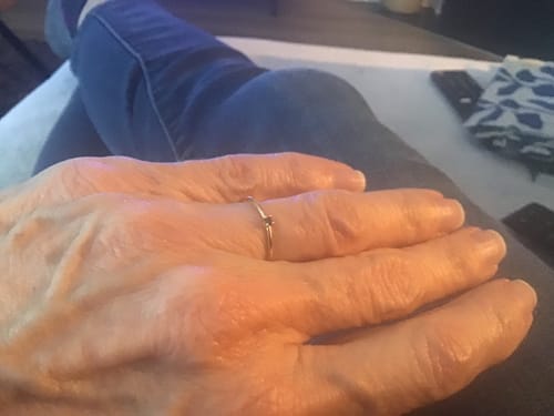 Customer photo review of Black Sapphire Ring - 10 Karat Gold