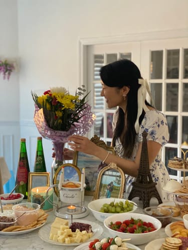 Customer photo review of Anna Clip On Earrings in Gold