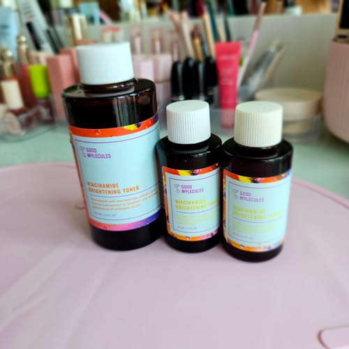 Customer photo review of Niacinamide Brightening Toner