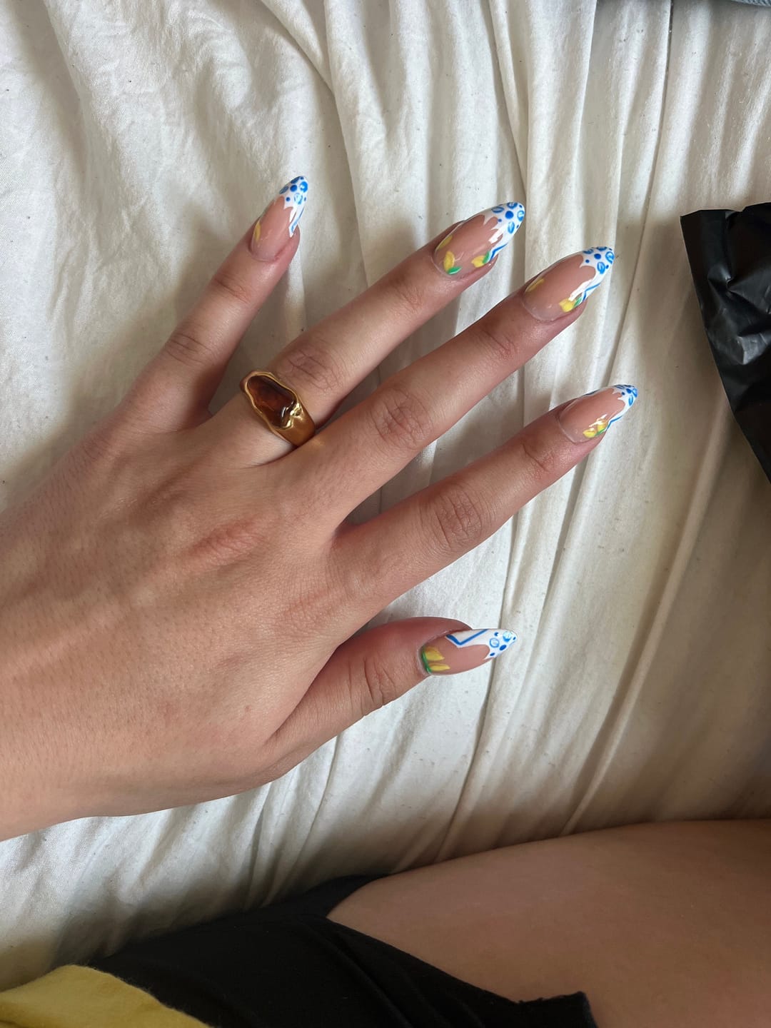 Customer photo review of Irregular Gemstone Ring
