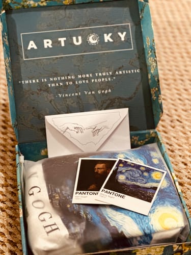 Customer photo review of The Starry Night Yıldızlı Gece Omuz Çantası